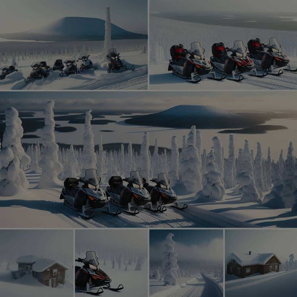 Quelles locations en Laponie disposent de motoneiges pour une aventure arctique?